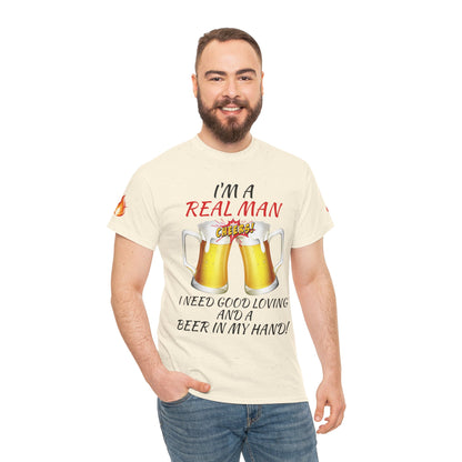 'Real Man Beer' T-Shirt