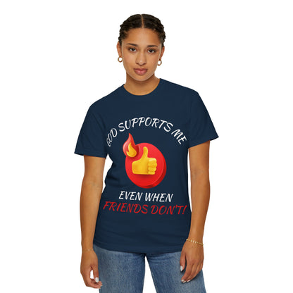 'God Supports Me' — Faith Tee