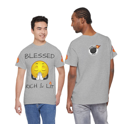 'Blessed Rich & Lit' T-Shirt