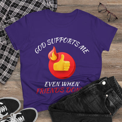 "God Supports Me" Women's Tee
