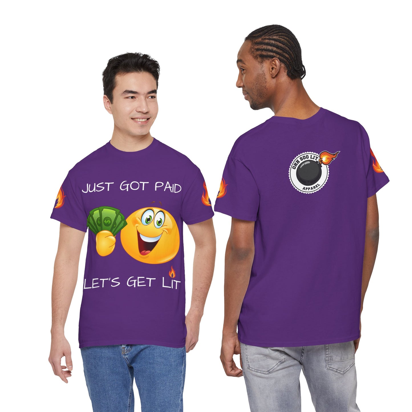 'Just Got Paid Let's Get Lit' T-Shirt
