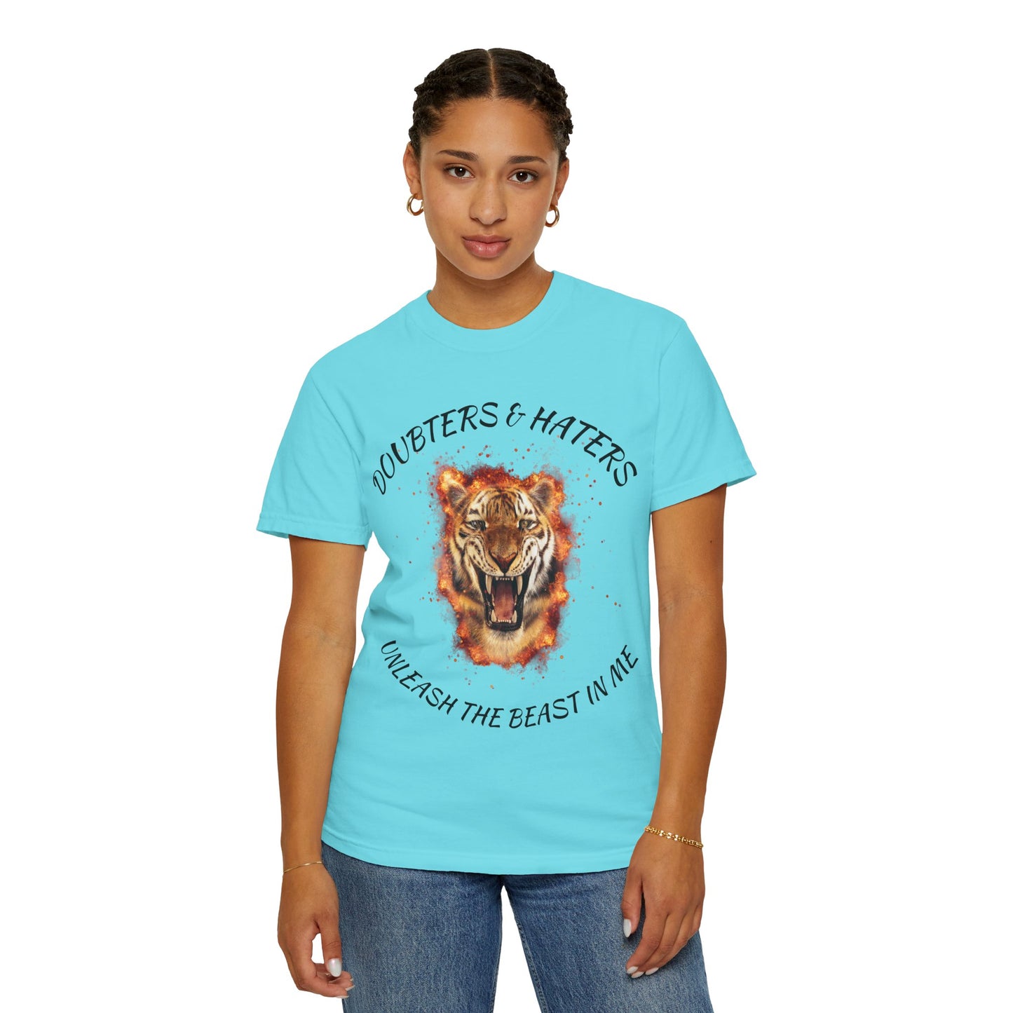 Unleash the Beast Tiger T-Shirt — Doubters & Haters Motivational Tee