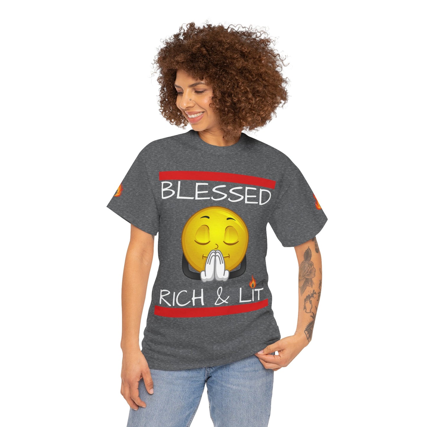 'Blessed Rich & Lit'—Graphic Shirt