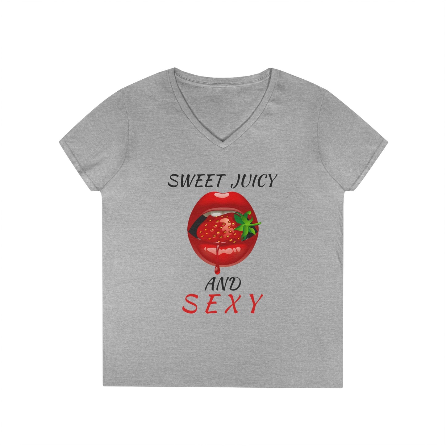 "Sweet Juicy and Sexy" Ladies V-Neck Tee