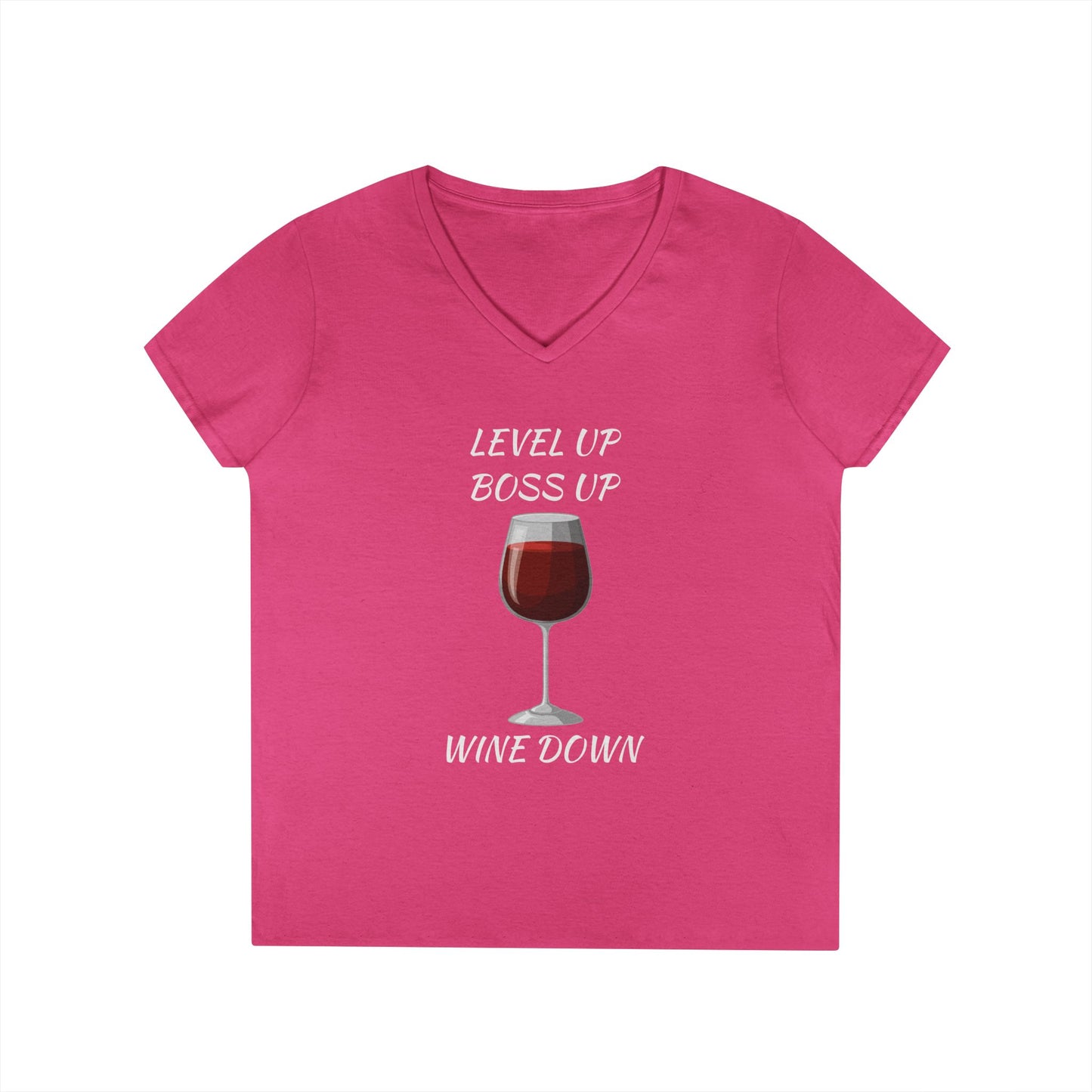 "Wine Down" V-Neck Tee