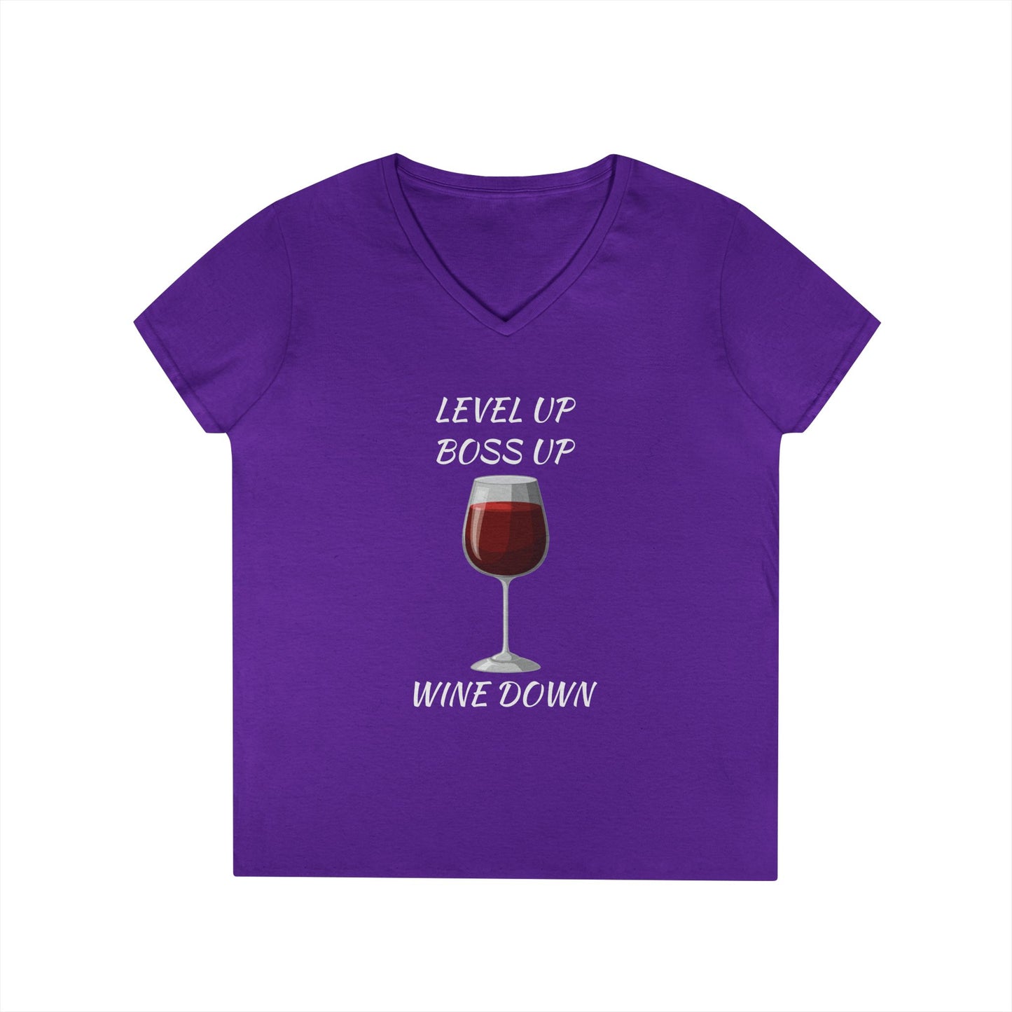 "Wine Down" V-Neck Tee