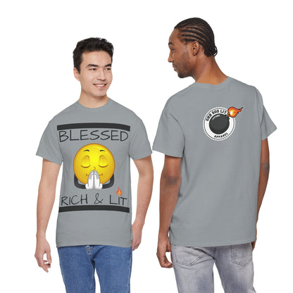 "Blessed Rich & Lit" Unisex Tee
