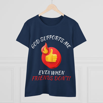 "God Supports Me" Women's Tee